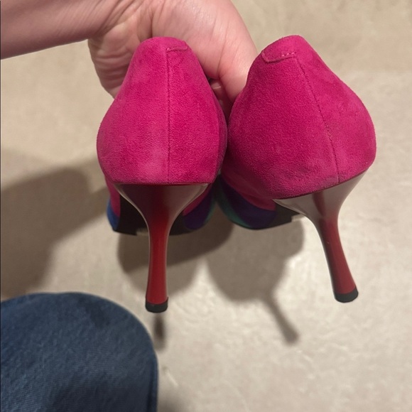 Jeffrey Campbell Women's Marveil Pride Rainbow Pointed Toe Pump Sz US 9.5 - Picture 7 of 12